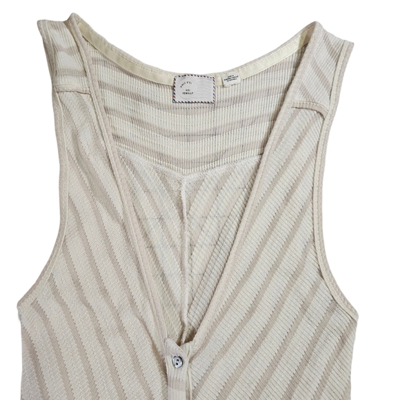 Postmark By Anthropologie Hi/Low Button Up Semi Sheer Swing Dress, Cream, XS - Picture 6 of 15